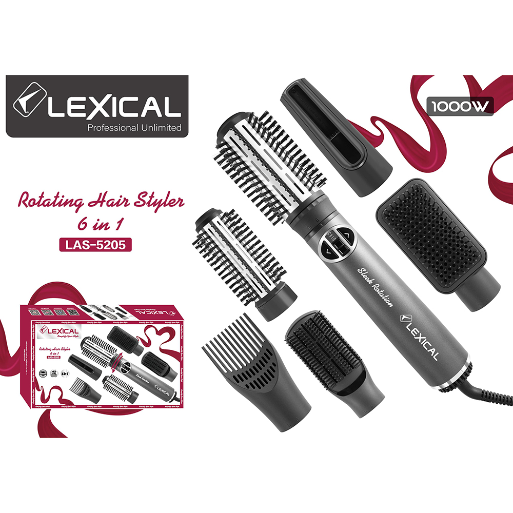 LEXICAL LAS-5205 6-sı 1-də Saç Şəkilləndirmə Dəsti 1000W